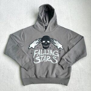 Broken Planet Falling Stars Hoodie Dark Gray